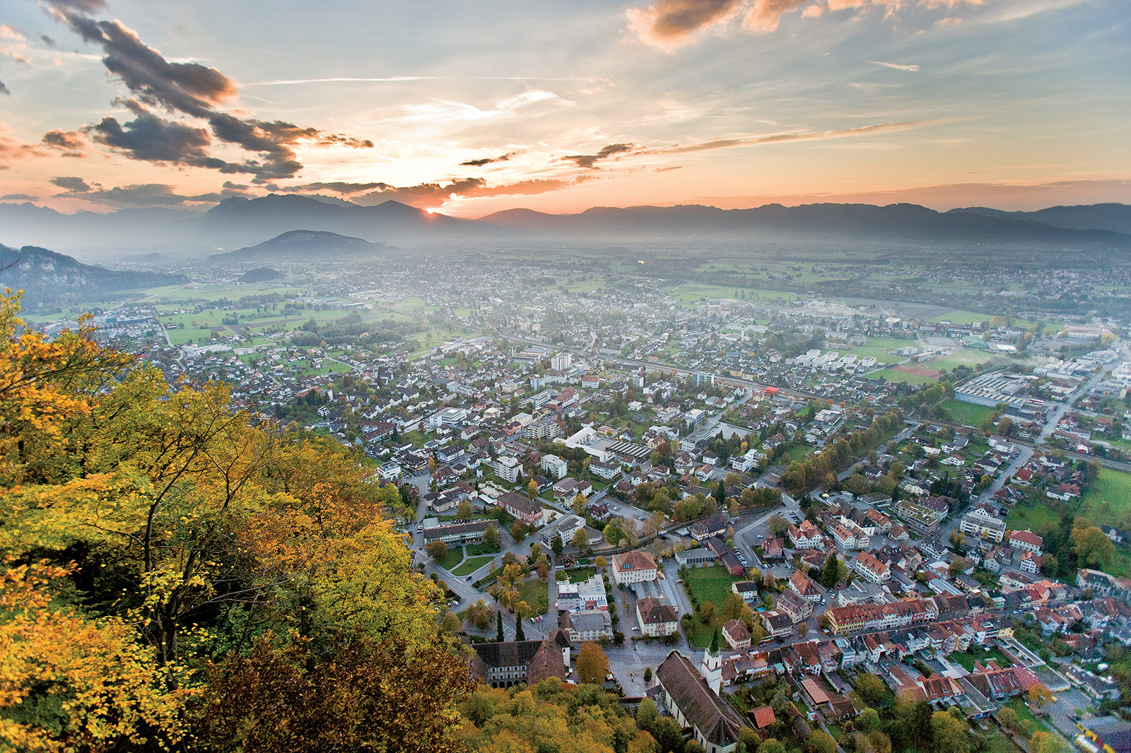 Blick auf Hohenems